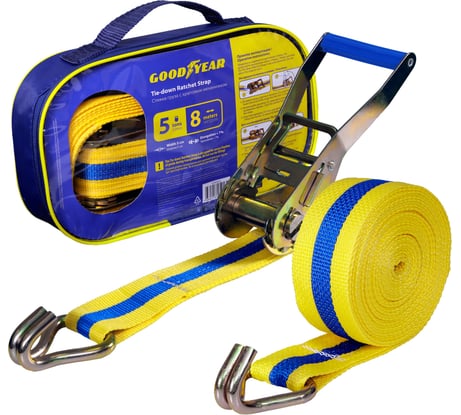 Стяжка груза с храповым механизмом Goodyear 5 т, 8 м GY005206