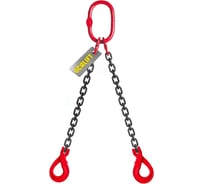 Цепной строп LITELIFT 2СЦ 8т 2,5м с самозакрывающимися крюками двухветвевой цепь 13x39 T8 G80 2sc8000t25s
