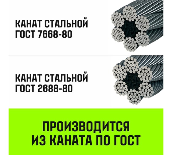 Строп канатный HITCH СКП-1,60/2000 опрессовка SZ081484 1