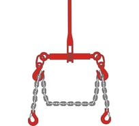 Цепная стяжка с талрепом ТамбовТехСнаб 8т 16мм (22т) 4м 7930130725982