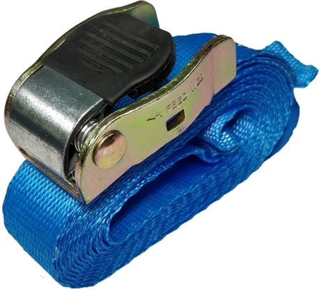 Стяжной ремень с пружинным замком UVE 600 daN, 3 м, 25 мм, синий RS-25-600-3-blue