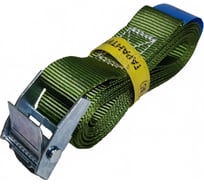 Стяжной ремень с пружинным замком UVE 250 кг, 2,5 м, 25 мм, болотный RS-25-250-2,5-swamp