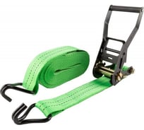 Ремень для крепления груза FIT храповый механизм 230 мм, полиэфирная лента 50 мм x 10 м, 2000 / 4000 кг 64929