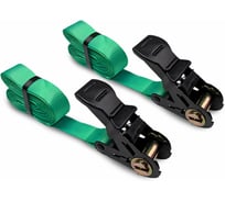 Комплект ремней стяжных кольцевых HITCH с храповым механизмом, 2 шт REGULAR 25 мм, 1 т, 10 м SZ092904