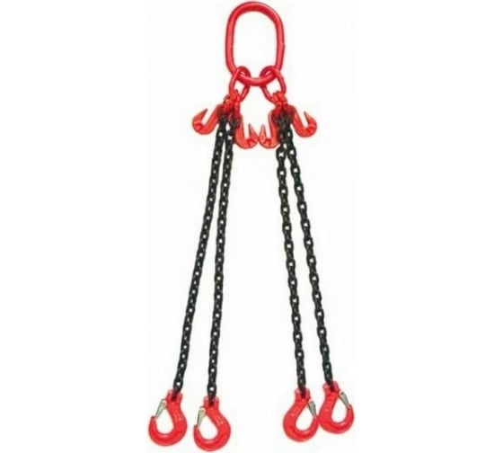 Строп цепной четырехветвевой с крюками-укоротителями CERTEX 4СЦ 45/ 3000 4СЦL 45/ 3000