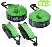 Стяжной ремень HITCH RS REGULAR 100:1000:6, 25 мм, STF 100 DaN, 1 т, 6 м, комплект 2 шт. SZ067692