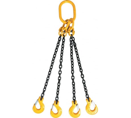 Цепной четырехветвевой строп ТРАСТ 4СЦ 6,7 т, 5000 мм, 8 класс 4687201915652