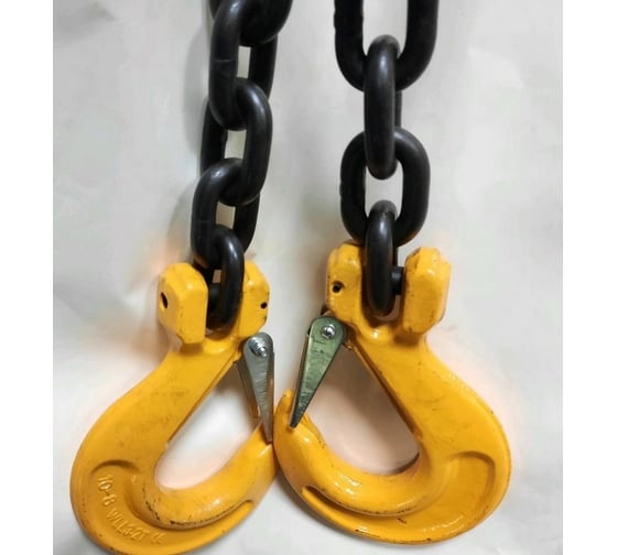 Крепежная цепь MEGASTROP ф10мм, с крюками, 12,6т х 5,0м, кл.8, цепь 10 х 30мм 4655753793851