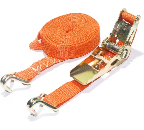 Стяжка для груза BASTCLUTCH 2.5 см, 6 м, 200-400 кг, механизм 110 мм, полипропилен BC-604 1