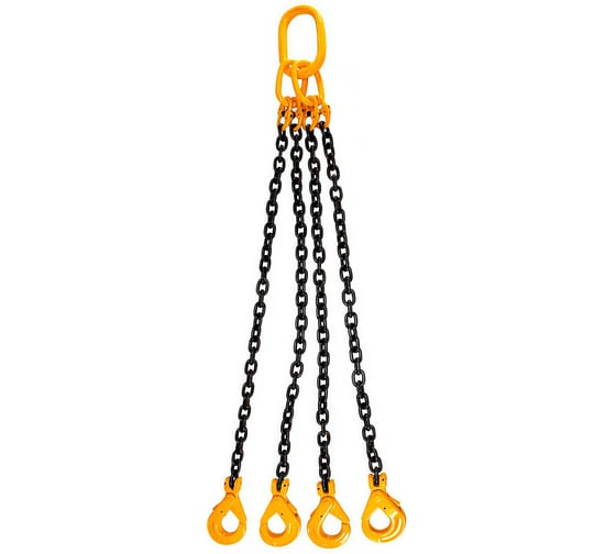 Строп цепной четырехветвевой ПК Такелаж 4СЦ 3,15т 8м самозакрывающиеся крюки 4SCV3.1578 1