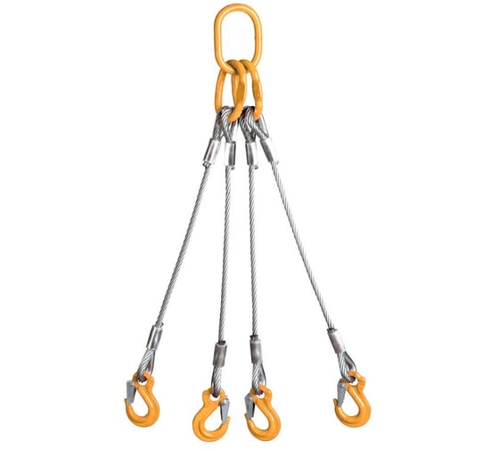 Строп канатный четырехветвевой ПК Такелаж 4СК 1т 1м опрессовка 4SKO17.61 1