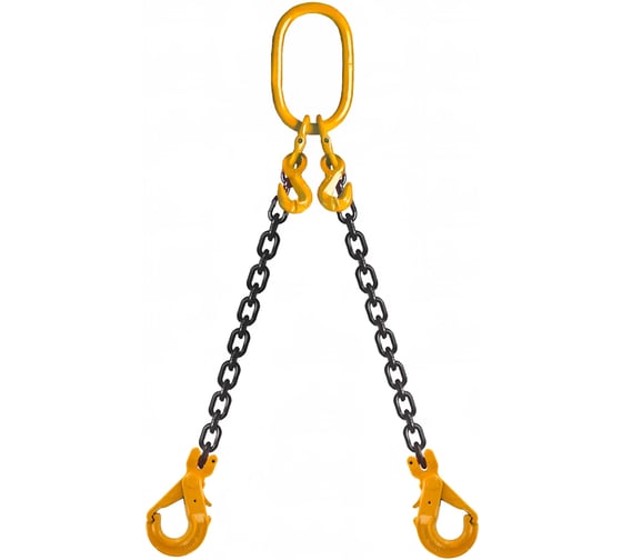 Строп цепной двухветвевой ПК Такелаж 2СЦ 2,12т 3,5м, укоротители,, самозакрывающиеся крюки 2SCLKV2.1273.5