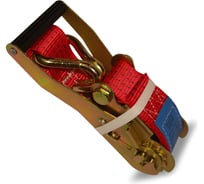 Стяжной ремень ООО Пломба.Ру 2,5/5,0 тн, 5 метров, с храповым механизмом и крюками 1500000