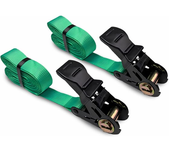 Комплект 2шт ремней стяжных кольцевых с храповым механизмом HITCH REGULAR 25мм 1т 7м SZ092901