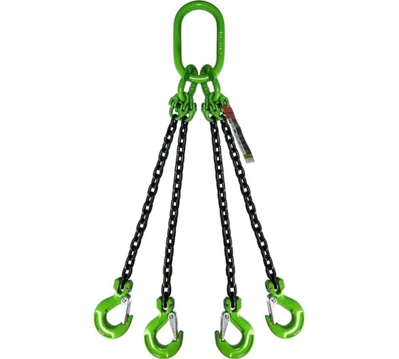 Строп цепной HITCH 4СЦ-3,15 т, L=2,50м, 8 класс, с крюками укоротителями SZ083562