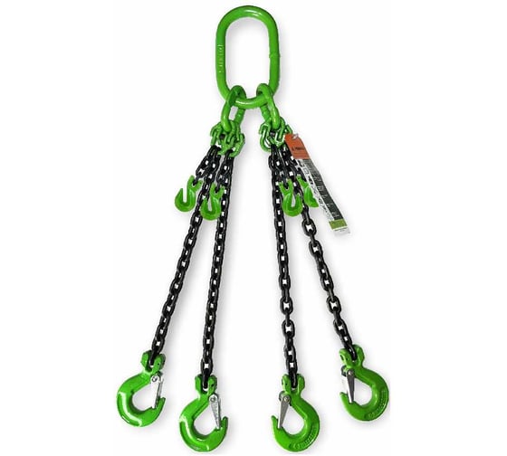 Строп цепной HITCH 4СЦ-3,15 т, L=4,50м, 8 класс, с крюками укоротителями SZ095230