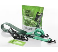 Ремень стяжной HITCH автовозный REGULAR 50мм STF 400DaN 3000кг 5м контроллер 750мм поворотные J-крюк SZ092192