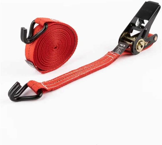 Стяжной ремень с храповым механизмом для крепления груза TopAuto 800 кг/1,6т, 12 метров, 25мм РК0812UR