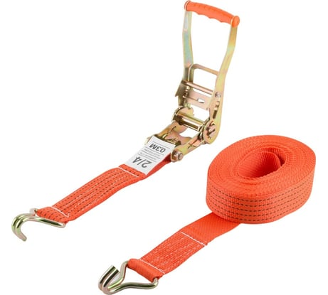 Ремень для крепления груза FIT храповый механизм 196 мм, лента 50 мм x 6 м, 2000/4000 кг 64920