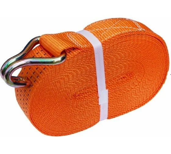 Ремень стяжной СаМат Плюс 5000/10000 кг, с крюками, лента 50 мм, 12 м STBR-0436