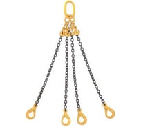 Цепной строп Сталь-91 4СЦ - 6,7т/6м звено ОВ увеличенное, укоротители, крюки самозак. 4687202314515