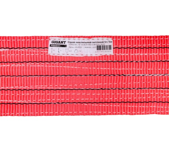 Текстильный петлевой строп Gigant Professional СТП 5Т/5М GP05-05