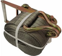 Стяжной ремень с крюками для крепления груза АБСОЛЮТ 5/10 т, L=12 м, ширина 100 мм 7930121035335