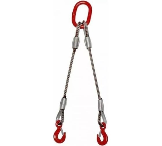 Канатный двухветвевой строп OCALIFT 2СК-1,25/3,0м опрессовка втулкой 2ck3001250 1