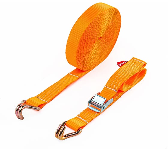 Стяжка для крепления груза с фиксатором Tplus 250 кг, 9 м, Крюк/Крюк T000859 1