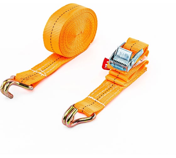 Стяжка для крепления груза с фиксатором Tplus 250 кг, 2 м, крюк/крюк T000814 1