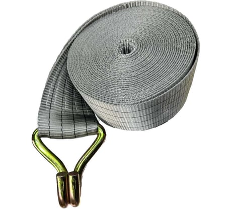 Стяжной ремень ТРАСТ 100 мм, длинная часть с крюком, 6000 мм 4687202684779