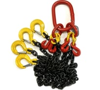 Цепной четырехветвевой строп ТамбовТехСнаб 4СЦ 6.7 т, 10 м, с укорачивающими крюками 7930130712050