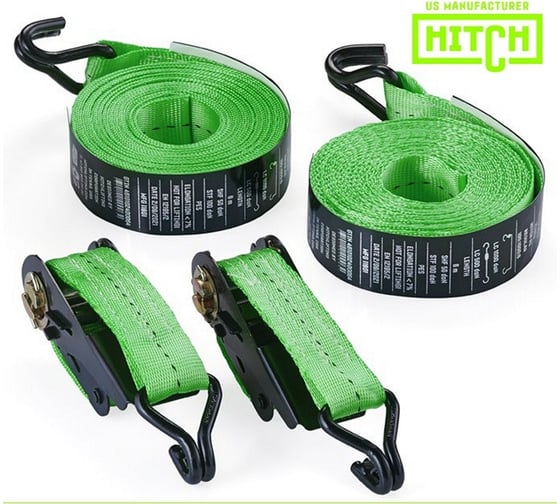 Стяжной ремень HITCH RS REGULAR 100:1000:10, 25мм, STF100DaN, 1т, 10м, комплект 2 шт. SZ067693