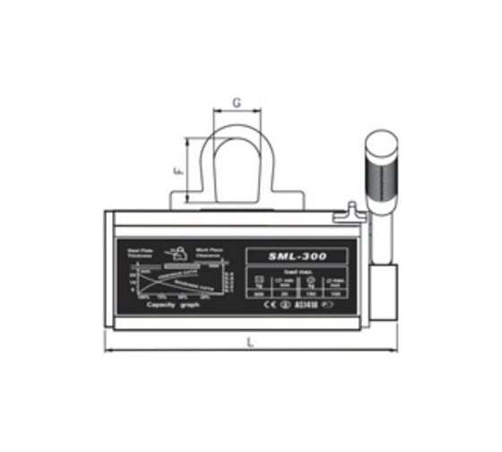 Магнитный захват ABLE SML г/п 600 кг