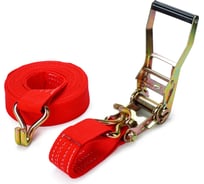 Стяжка груза AUTOPROFI храповый механизм 230 мм, лента 50 мм, 5000/10000 кг (усилие прямое/при обхвате), 6 метров STG-10000 (6m)