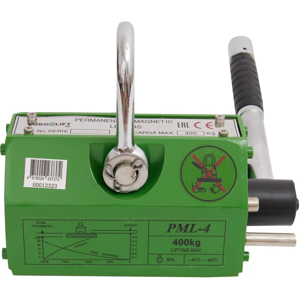 Магнитный захват EURO-LIFT jg-400 (pml-4), г/п 400 кг 00012323 ...