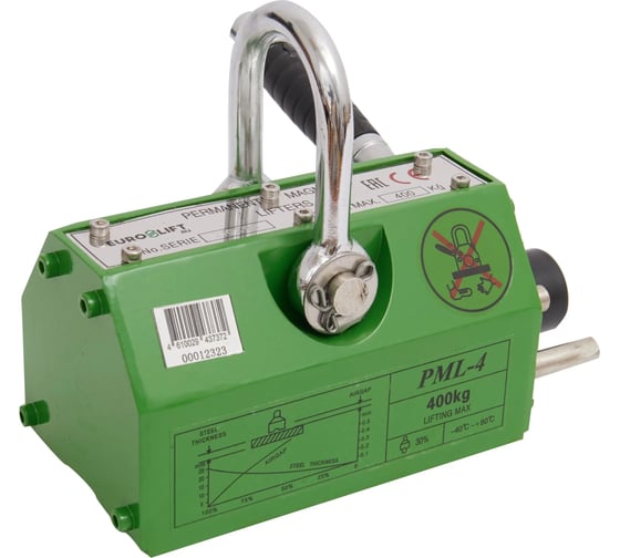 Магнитный захват EURO-LIFT jg-400 (pml-4), г/п 400 кг 00012323