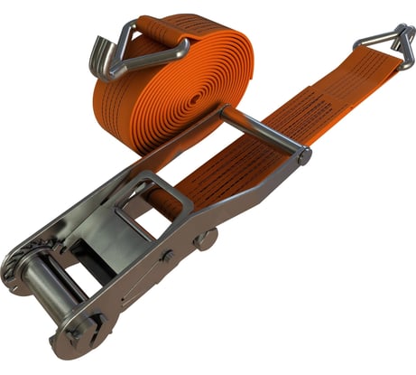 Стяжной ремень с крюками CERTEX 100 мм, 8 м 0,5+7,5 м RS10008