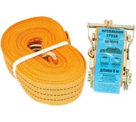 Стяжка для груза с храповиком Автостоп 4000/2000 кг, 8 м, 50 мм AB-78208 228068