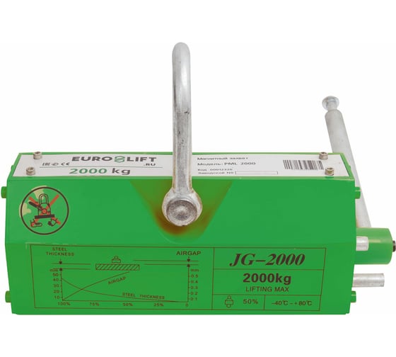 Захват магнитный (г/п 2000 кг) EURO-LIFT JG-2000 PML-20 00012326