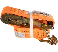 Стяжной ремень с крюками (50мм, 5т, 6м) СТРОП-ПРО SP03008