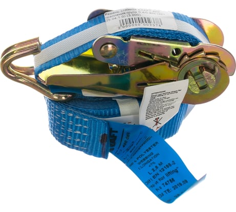 Стяжной ремень для крепления груза 3м, 0,4/0,8тн РОМЕК 25.04.1.0 2000000002378