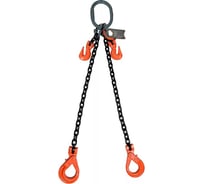 Цепной строп LITELIFT 2СЦ 4,25т 4м с самозакрывающимися крюками и укоротителями двухветвевой цепь 10x30 T8 G80 2sc4250t4sh