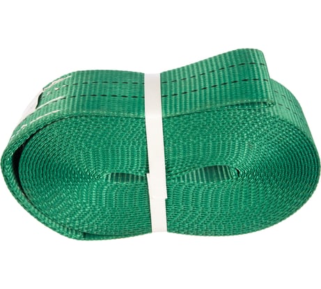 Строительная лента с петлей (6т, 10м, 60мм, зеленая) СТРОП-ПРО SP05111