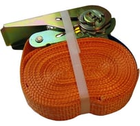 Крепежный ремень с нат.устр.25мм х5м полиэст 0.5/1 т Стройбат 294880