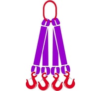 Четырехветвевой текстильный строп Tplus 4СТ - 1 т 9 м T008559