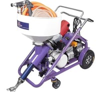 Установка для нанесения гидроизоляционных материалов и шпатлевки AktiSpray комплект с рукавами и пистолетом AvS-14-20RA