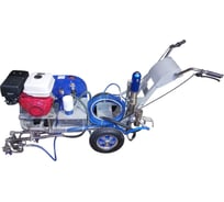 Разметочная машина AktiSpray AvS-14002DR гидропоршневая, комплект на 2 пистолета, 14 л/мин, 250 бар, бензин AvS-140002DR