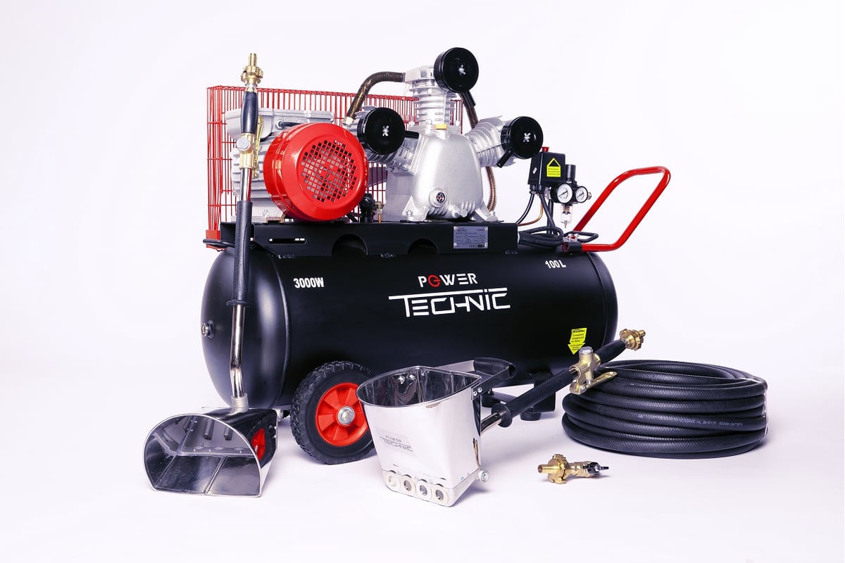 Штукатурная проф. мини-станция POWER TECHNIC 100 л, 220 В, 3 кВт, 100 ...