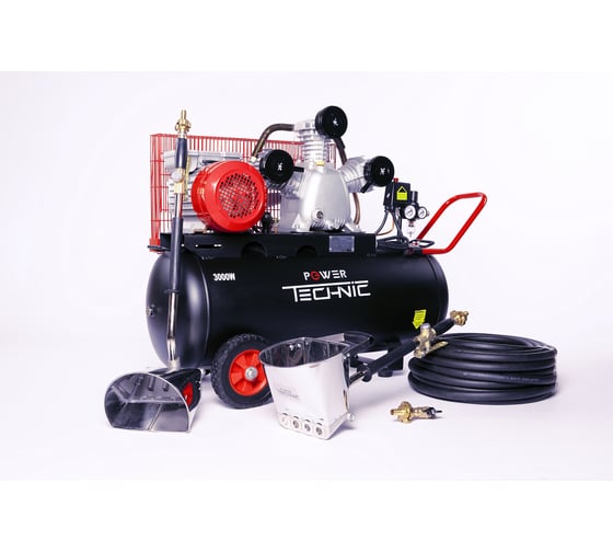 Штукатурная проф. мини-станция POWER TECHNIC 200 л, 380 В, 3 кВт, 100 кв.м ЕК-2PTP 200 25 380 1